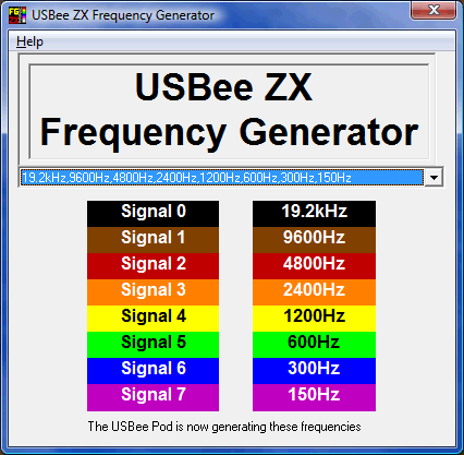 usbee zx frequency generator