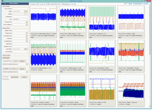 Library of Automotive Waveforms