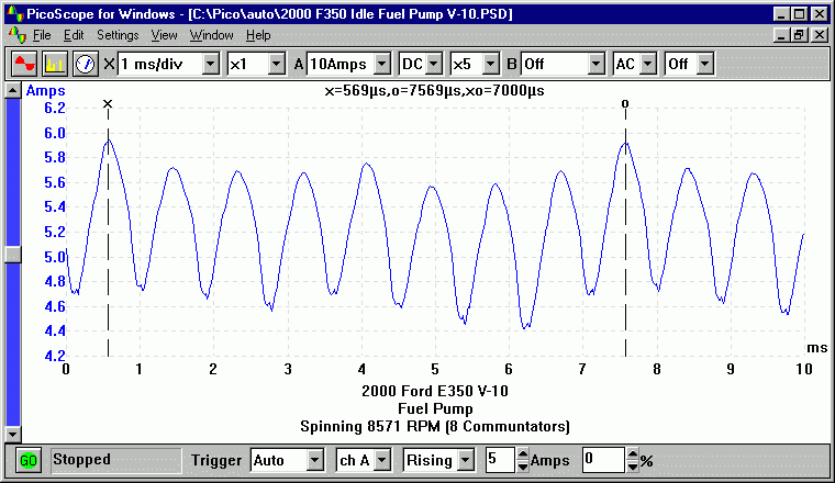 fuel pump waveform