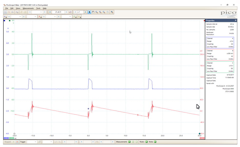 Bypass mode with 25 mA load