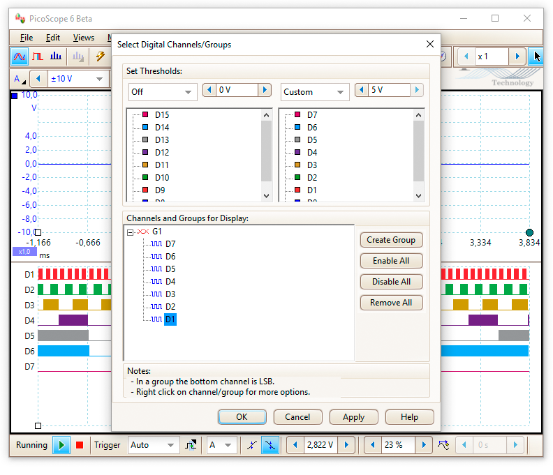 [MSO (Mixed Signal Oscilloscope) functionality]