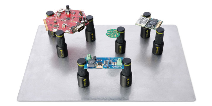 PCBite with multiple boards loaded