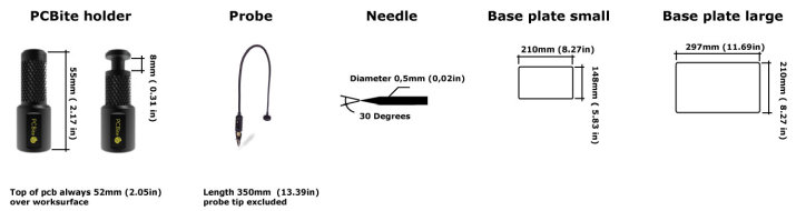 PCBite Holders, Probes and needles